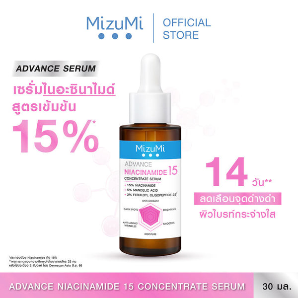 MizuMi Advance Concentrate Serum Niacinamide Retinoic Este