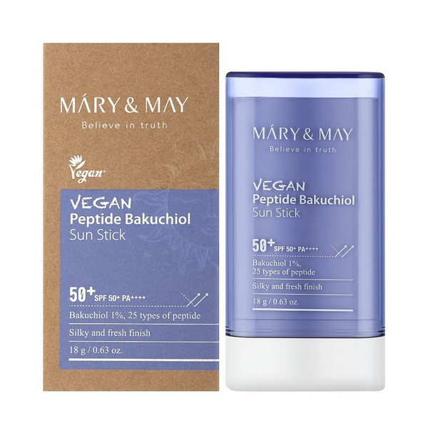 Mary&May Vegan Peptide Bakuchiol Sun Stick SPF50+ PA++++ 18g