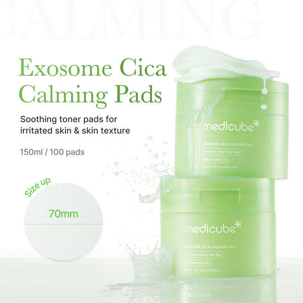 medicube Exosome Cica Calming Pad (100 Pads)