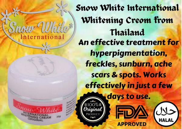 Snow White International Whitening Cream for Dark Spots & Uneven Skin Tone