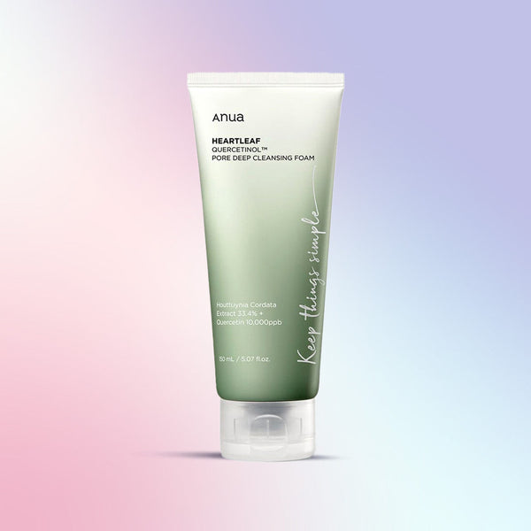 Anua Heartleaf Quercetinol Facial Deep Pore Cleansing Foam For Oily & Combination Skin 150 mL