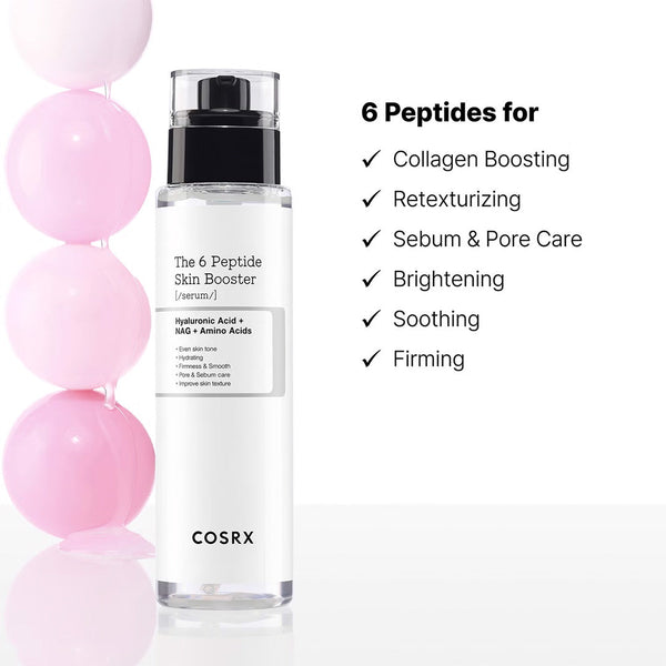 COSRX The 6 Peptide Skin Booster Face Serum With Hyaluronic Acid + NAG + Amino Acids 150 mL