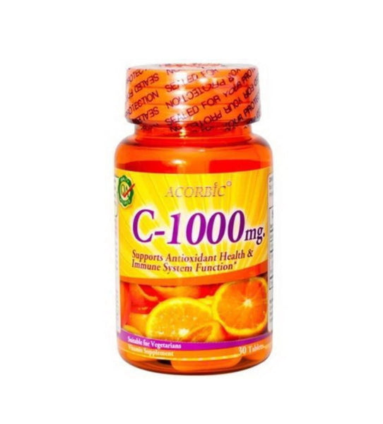 Ascorbic C-1000 mg Vitamin C Tablets Antioxidant Immune Support