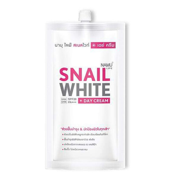 Namu Life Snail White Whitening Anti-Pollution Day Cream SPF20 PA+++ Sachets Set