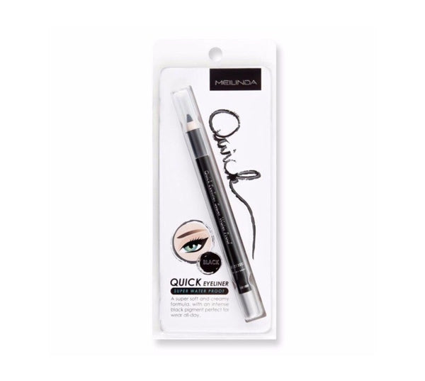 Meilinda Quick Eyeliner Super Waterproof Black Intense Long Lasting Color