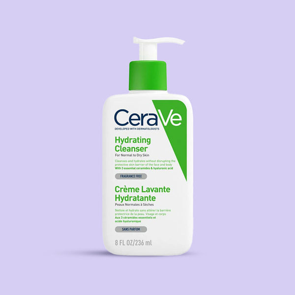 CeraVe Hydrating Cleanser  for Normal to Dry skin with Hyaluronic Acid and Ceramides 236 mL