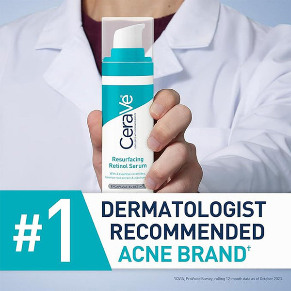 CeraVe Resurfacing Retinol Serum With Ceramides & Niacinamide For Blemish-Prone Skin 30 mL