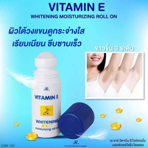 Aron Vitamin E Whitening Moisturizing Roll On Whitening Sweat Protect