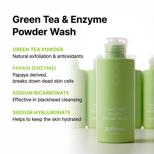 By Wishtrend Green Tea & Enzyme Powder Wash 110g