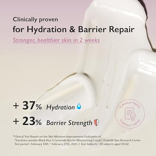 haruharu wonder black rice 5 ceramide barrier moisturizing cream 50ml 1.69 Fl.oz.