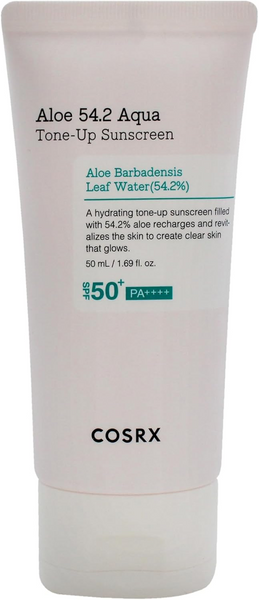 واقي شمسي تون أب أكوا بالصبار 54.2 من كوسركس بعامل حماية SPF 50 بلس للجنسين 50 مل