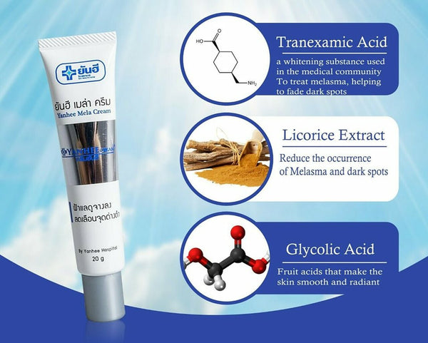 Yanhee Mela Cream Logfa Dark Spot & Blemish Night Care Original Thailand