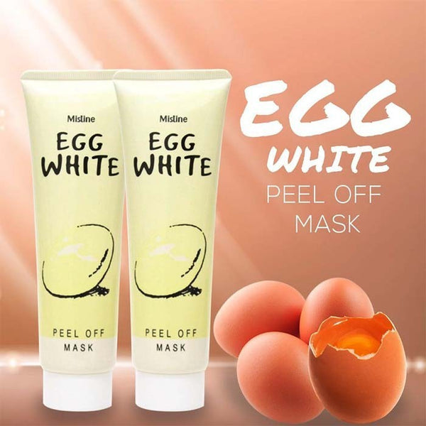 Mistine Egg White Peel Off Mask Blackhead Whitehead Removing Facial Care