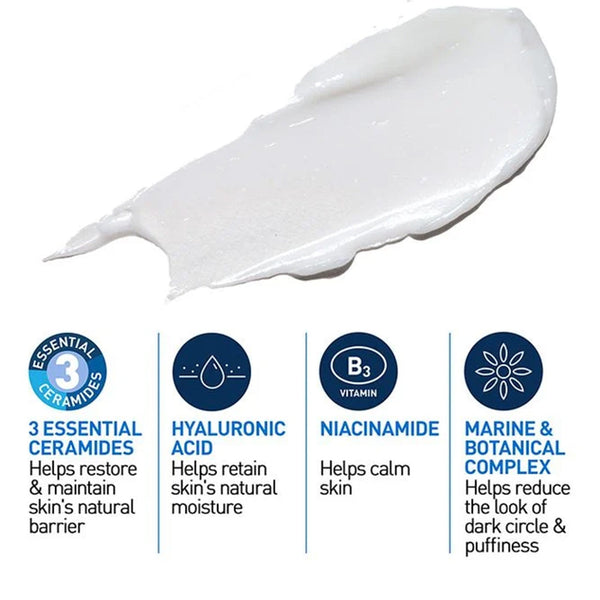 CeraVe Eye Repair Cream With Hyaluronic Acid For Dark Circles & Puffiness 14 mL