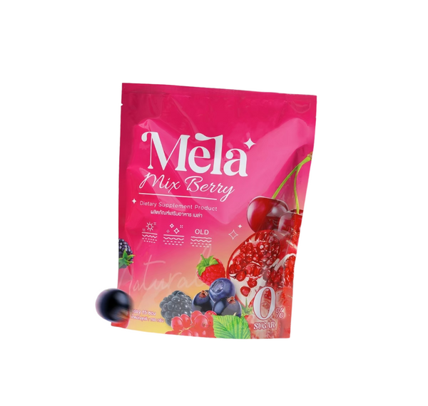 Mela Mix Berry Vitamin Drink Sachets 6,000mg Acerola Cherry Acai Extract