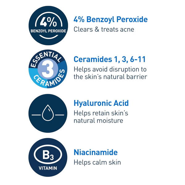 CeraVe Acne Foaming Cream Cleanser 150mL