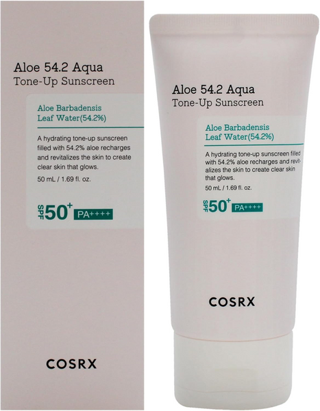 واقي شمسي تون أب أكوا بالصبار 54.2 من كوسركس بعامل حماية SPF 50 بلس للجنسين 50 مل