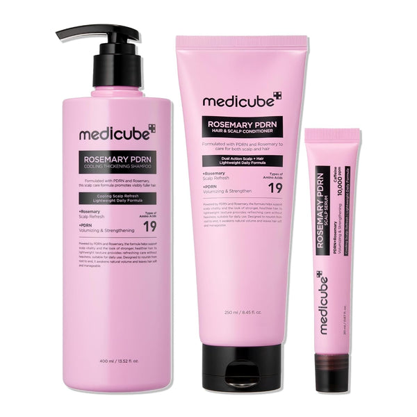 Medicube Rosemary PDRN Hair Care Shampoo Conditioner Serum Set