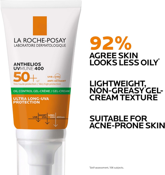 LA ROCHE-POSAY Anthelios UVMune 400 Oil Control Gel Sun screen SPF50+ 50 مل