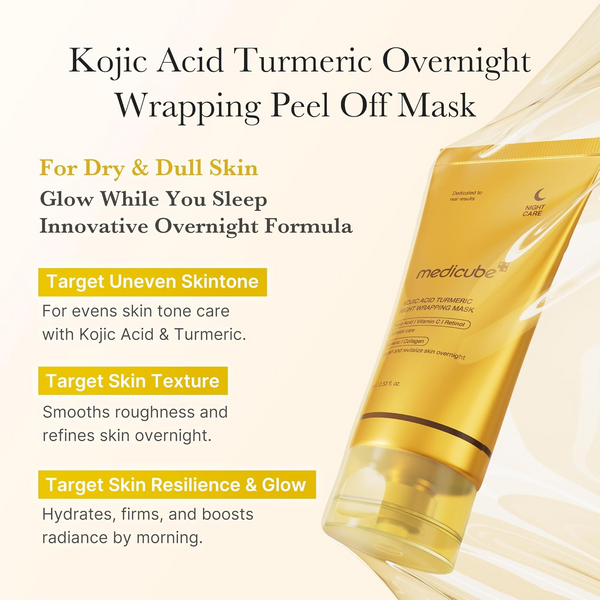 medicube Kojic Acid Turmeric Night Wrapping Peel Off Mask 75mL