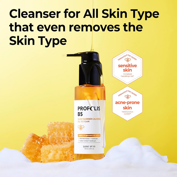 SOME BY MI Propolis B5 Glow Barrier Calming Oil To Foam 120 مل