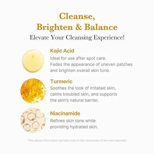 medicube Kojic Acid Turmeric Toning Cleanser 120g