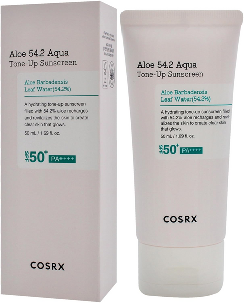 واقي شمسي تون أب أكوا بالصبار 54.2 من كوسركس بعامل حماية SPF 50 بلس للجنسين 50 مل
