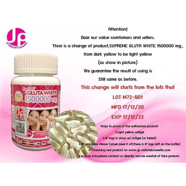 JP Natural Cosmetic Official Dietary Supplements 8 Variants