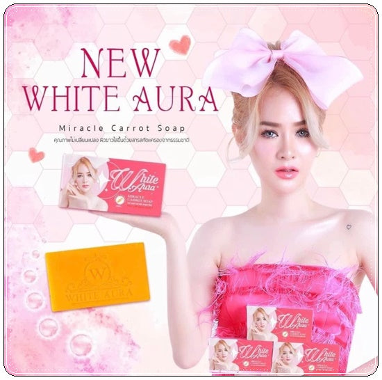 White Aura Extra Miracle Carrot Soap Bright Even Skin
