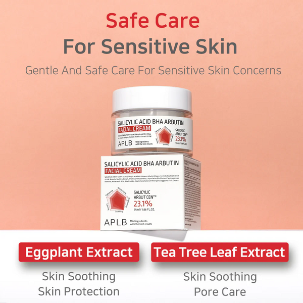 APLB Salicylic Acid BHA Arbutin Facial Cream 55mL