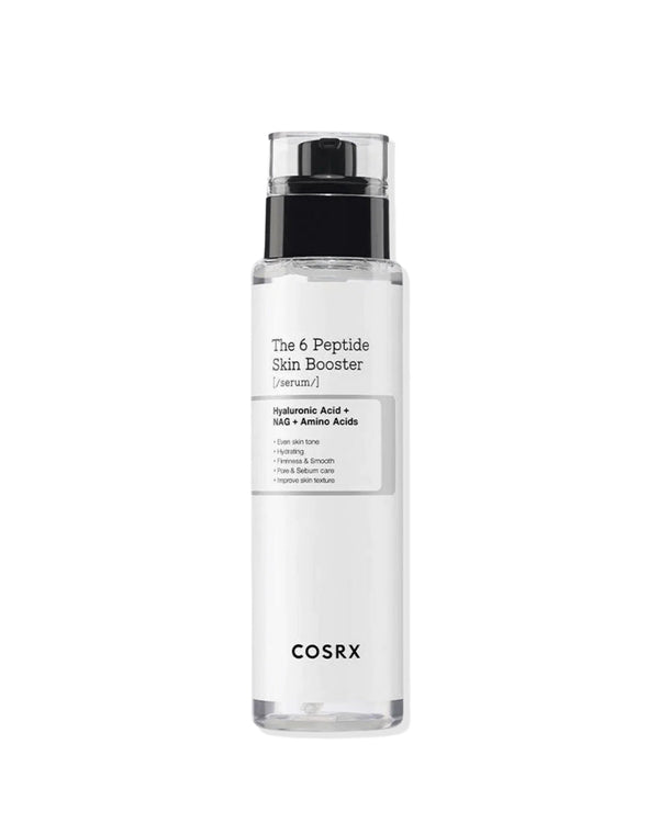 COSRX مصل الوجه The 6 Peptide Skin Booster مع حمض الهيالورونيك وNAG والأحماض الأمينية 150 مل
