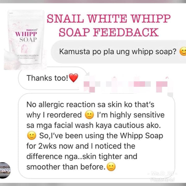 Namu Life Snail White Whipp Soap Hyaluronic Acid Original Thailand