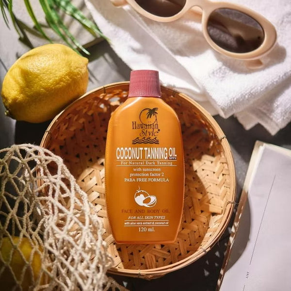 Hawaiian Style Coconut Tanning Oil SPF For Moisturize Radiant Tan Skin Thailand