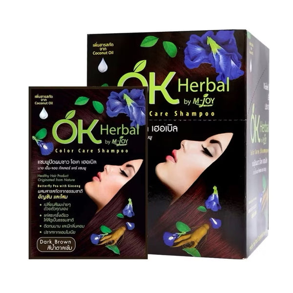 OK Herbal Hair Dye Shampoo Color Care Herbal Hair Color Shampoo Thailand