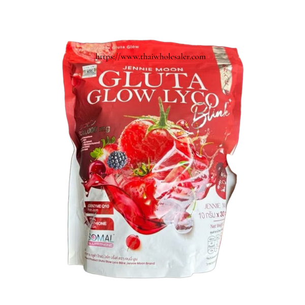 Jennie Moon Gluta Glow Lyco 300000mg Lycopene Glutathione Brightening Drink