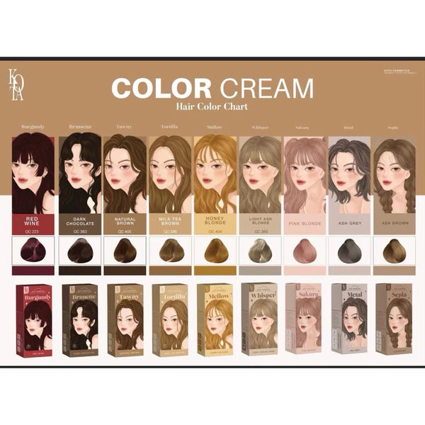 Kota Hair Dye Cream Nourishing Hair Color Natural Extract Formula