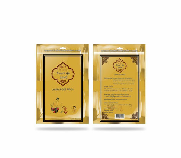 Lanna Foot Patch Herbal Overnight Detox Body Care Thailand