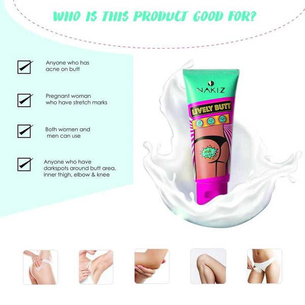 Nakiz Lively Butt Cream Brightening & Moisturizing Care