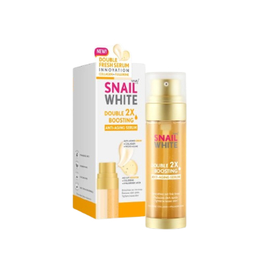 Namu Life Snail White Double Boosting Anti-Aging Serum Snail Mucin & Fullerene
