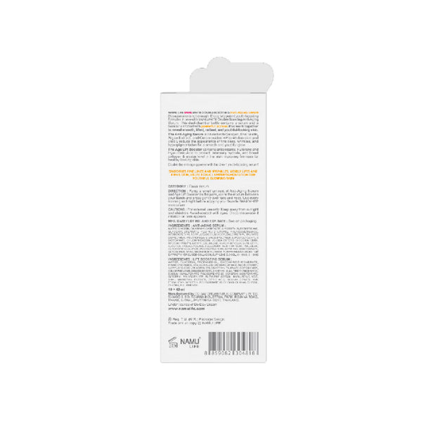 Namu Life Snail White Double Boosting Anti-Aging Serum Snail Mucin & Fullerene