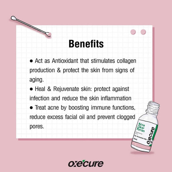 Oxe Cure Acne Clear Potion 2% Salicylic Acid Pimple Treatment