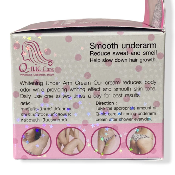 Q-nic Care Whitening Underarm Cream Deodorizing & Smooth Armpits Care