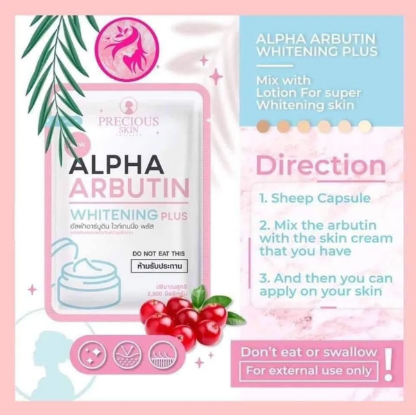 Precious Skin Alpha Arbutin Collagen Whitening Capsules Thailand