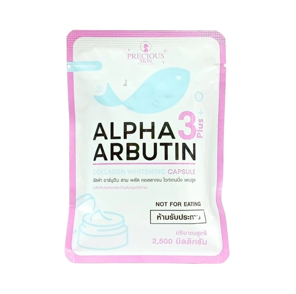 Precious Skin Alpha Arbutin Collagen Whitening Capsules Thailand