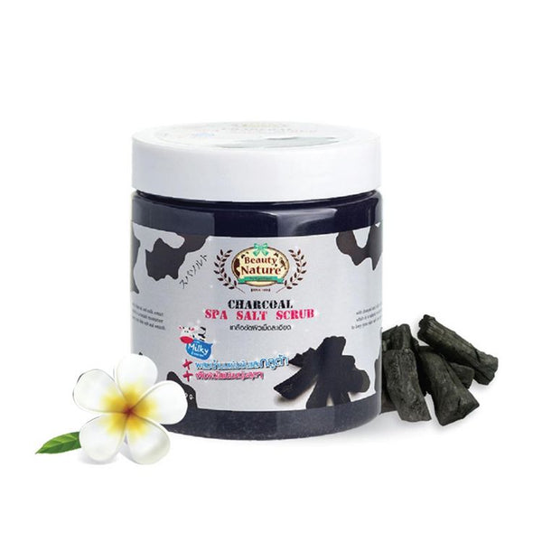 Beauty Nature Charcoal Spa Salt Scrub Detox & Exfoliating Body Care