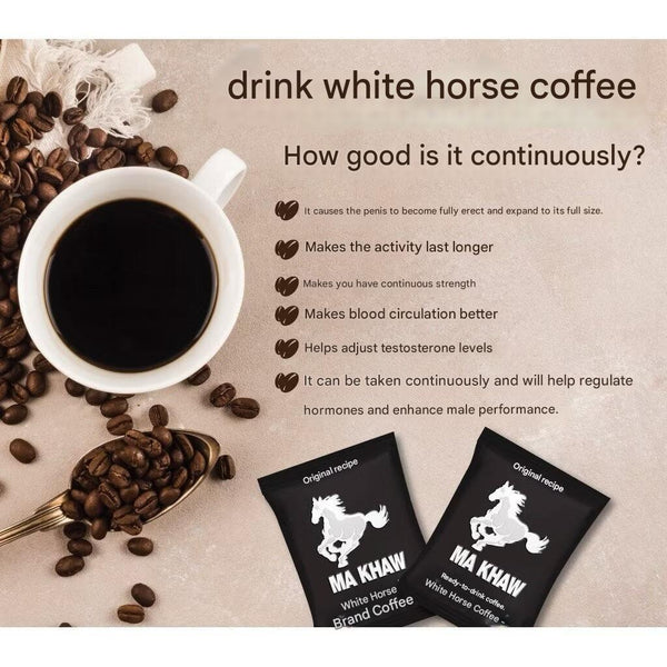 White Horse Ma Khaw Coffee Herbal Energy Coffee Blend Thailand