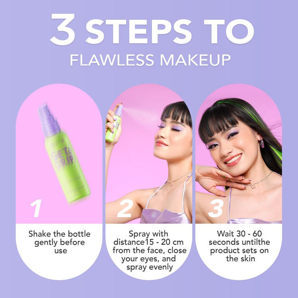 Dazzle Me Get a Grip! بخاخ تثبيت المكياج للتحكم في الزيوت ومقاوم للماء