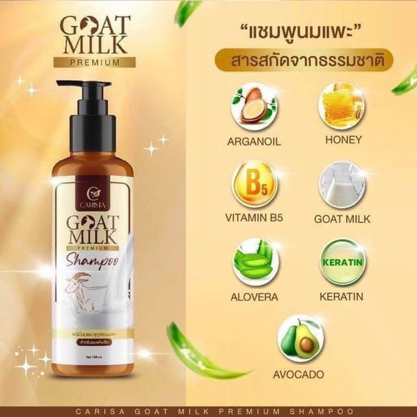 Carista Goat Milk Premium Shampoo Nourishing & Gentle Hair Cleanser