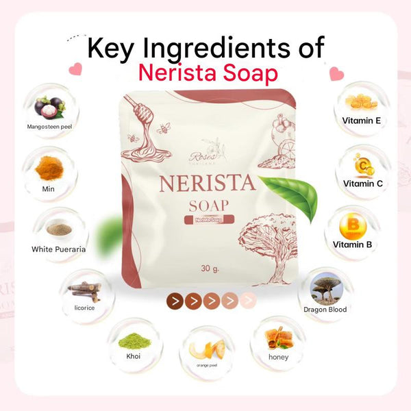 Nerista Soap Scrub Coffee Grounds Cleansing Bar