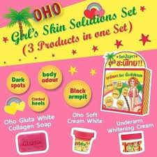 OHO Set Soft Cream + Underarm Cream + Soap Body Care Set